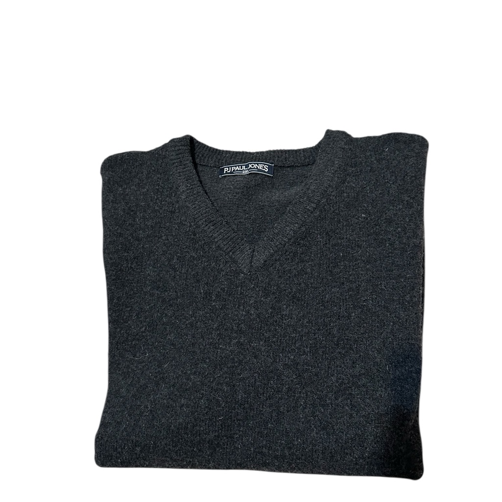 Men's Wool Charcoal Crewneck Sweater